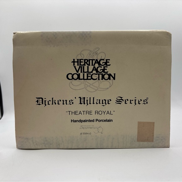 Department 56 1989 Vintage HVC Dickens Village Series Theatre Royal 5584-0 - Picture 9 of 12